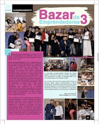 a magazine with a picture of a bazaar