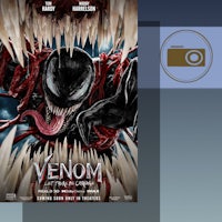 venom movie poster with an image of venom's mouth