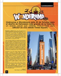 a newspaper with an advertisement for wondermama