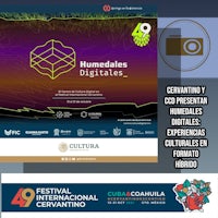 a poster for the humedales digitales festival