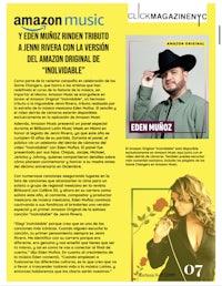 a magazine with a picture of a woman and a man in a cowboy hat