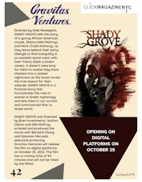 a flyer for the play shady grove