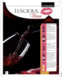 the cover of luscious wines magazine