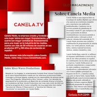 a red and white newspaper with the words canela tv