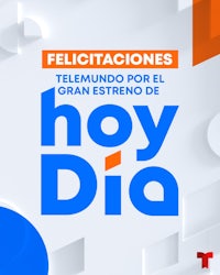 the logo for hoy dia with the words felicidades telemundo el gran estrella