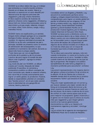 a magazine page with an image of a woman with dreadlocks