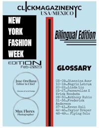 the cover of the new york fashion bilingual edition