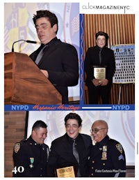 a photo of a police officer holding an award