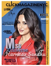 the cover of clickmagazine nyc miss universe harmanza sandhu