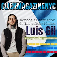 the cover of click magazine nyc featuring luis gil