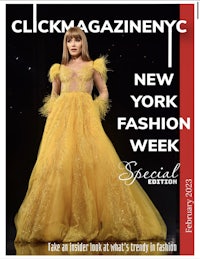 the cover of clickmagazine ny fashion week