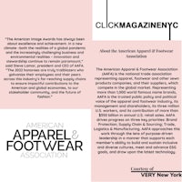 an advertisement for a fashion and footwear magazine