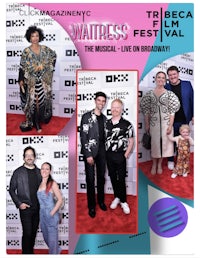 a photo of a group of people on a red carpet at the tribeca film festival