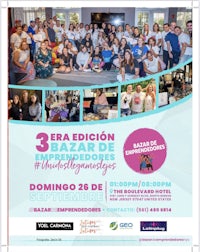 a flyer for the 3rd edition of the women's bazaar