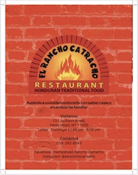 a flyer for el catro catro restaurant