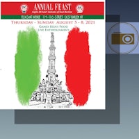 a poster for the annual italian fest