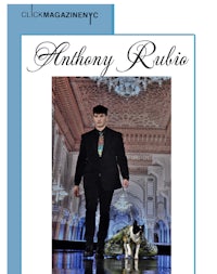 the cover of anthony rubio's fashion magazine