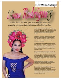 the cover of a magazine with a woman wearing a flower headdress