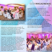 a magazine with pictures of people at a banquet