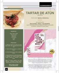 a magazine page with a picture of a tartar de autun