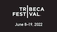 the logo for the tribeca festival on a black background