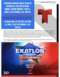 a flyer for the exalon telenovela