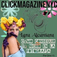 the cover of clickmagazine ny featuring a woman with flowers in her hair